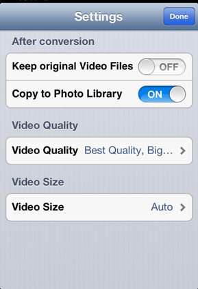 compress video settings