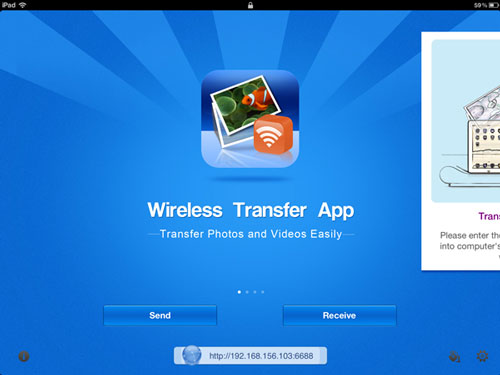 Transfer video to iPad mini via WiFi