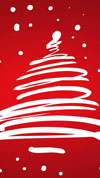 iPhone 5 Christmas wallpaper - Hill