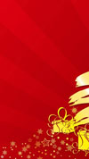 iPhone 5 Christmas wallpaper - Red Tree